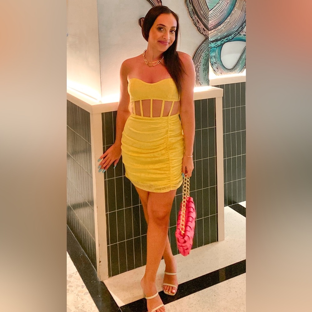 Yellow Mini Dress